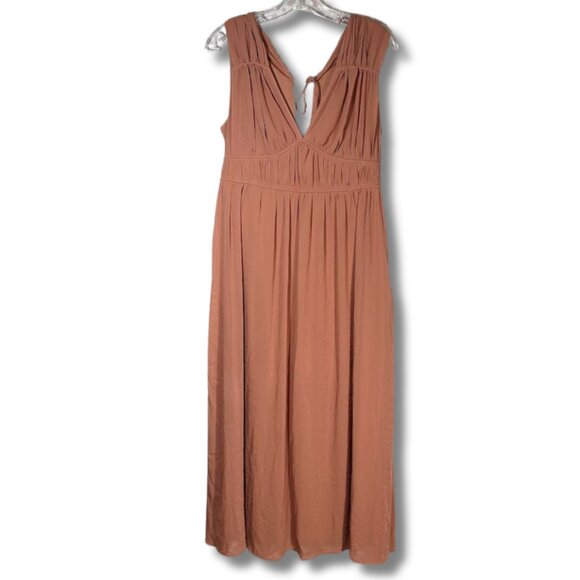 H&M Women's M Blush Pink Dress Empire Waist Sleeveless Recycled Formal Cocktail - Picture 3 of 12